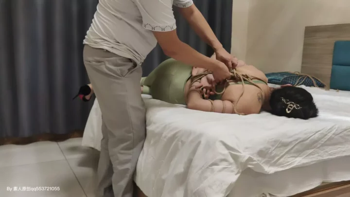 Screenshot 4 from Stunning Asian Model Endures Intense Hogtie Bondage