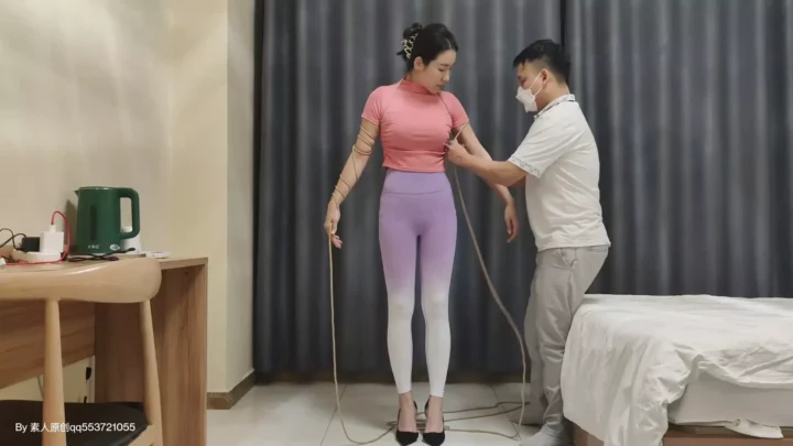 Screenshot 5 from Stunning Asian Model Endures Intense Hogtie Bondage