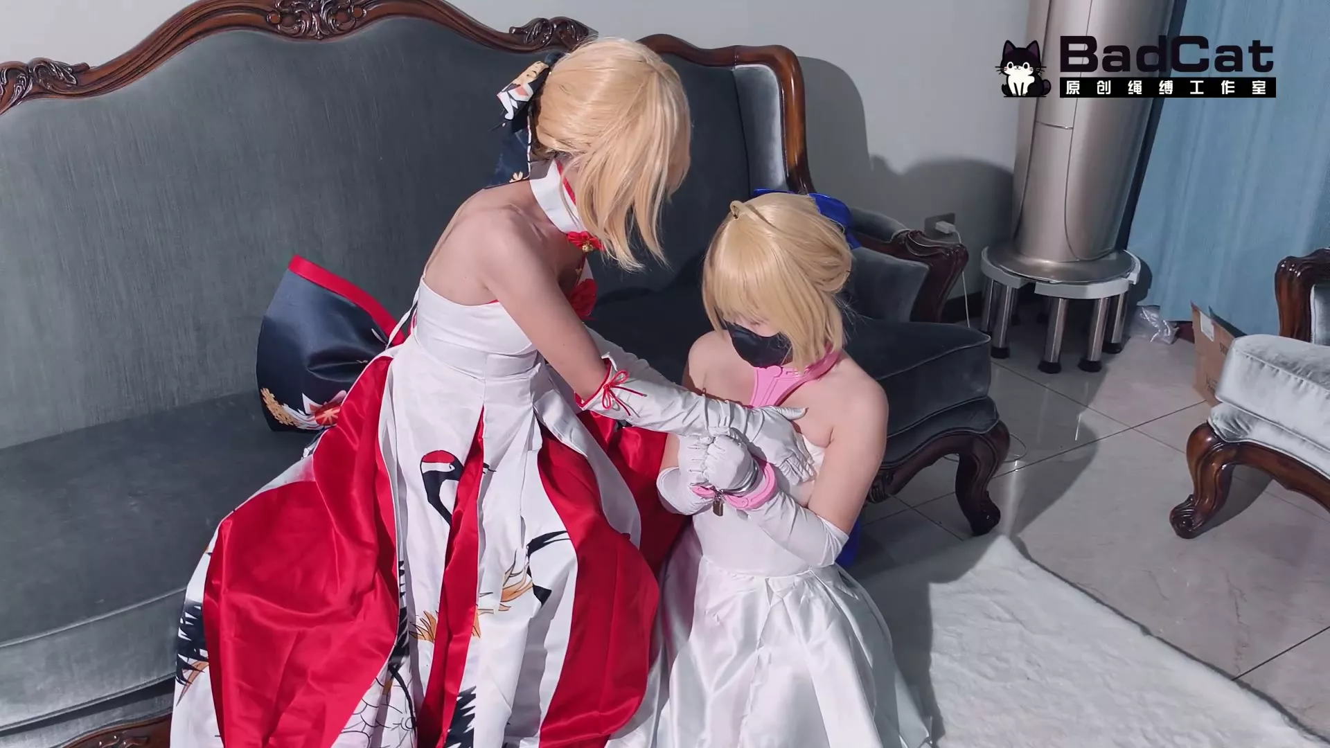 Screenshot 5 from BadCat Studio: Bound Bride’s Humiliation – Saber Cosplay