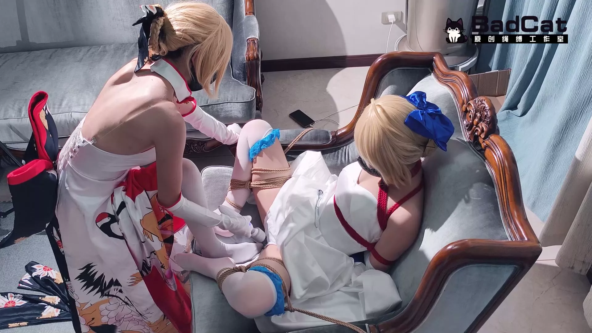Screenshot 7 from BadCat Studio: Bound Bride’s Humiliation – Saber Cosplay