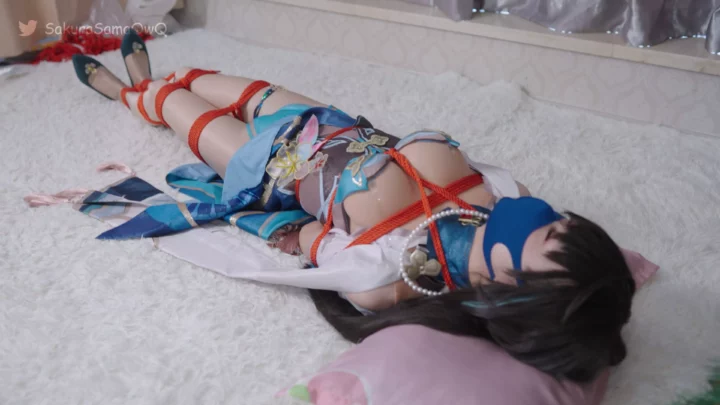 Screenshot 7 from SakuraSamaQwQ: Ruan Mei Yinlang Cosplay Bondage Fantasy