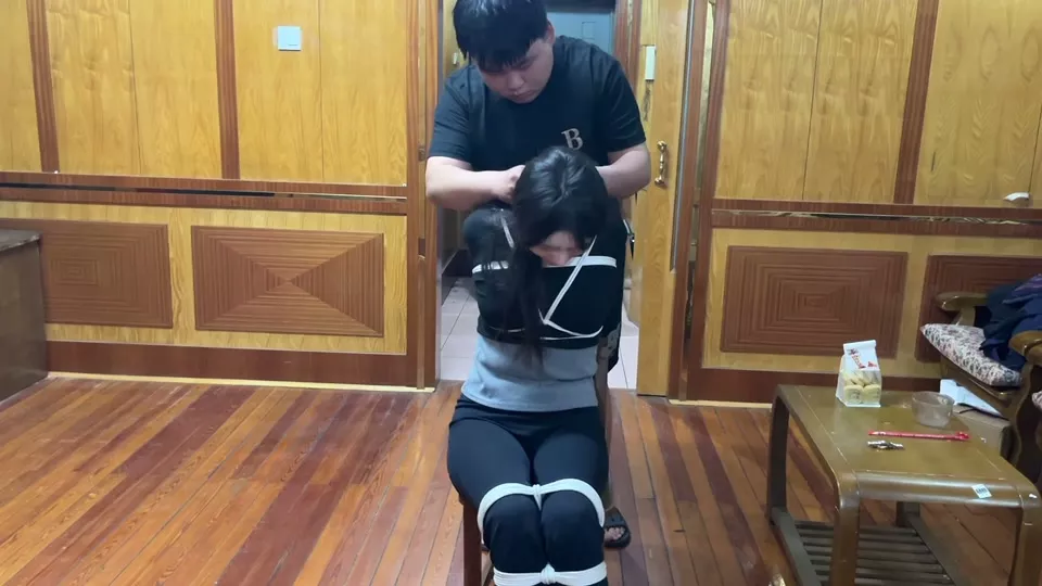 Screenshot 5 from Bound Art Records: Chinese Hogtie & Gag Predicament