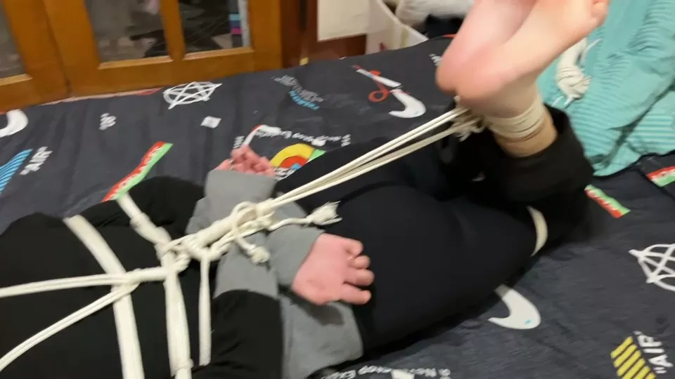 Screenshot 6 from Bound Art Records: Chinese Hogtie & Gag Predicament