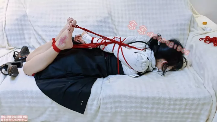 Kafka Cosplay: Extreme Four-Horse Ribbon & Toe-Tied Predicament