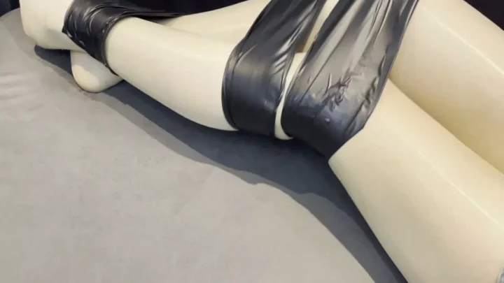 Screenshot 6 from Bound Art Records: Innocent R’s First Tape Gag Bondage