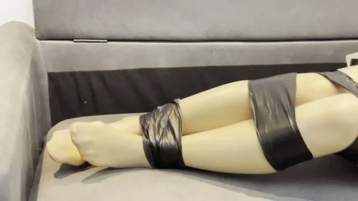 Screenshot 9 from Bound Art Records: Innocent R’s First Tape Gag Bondage