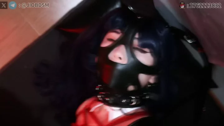 Screenshot 7 from JIOBDSM: Bunny Girl Gets Electrified in Silk & Rope Bondage