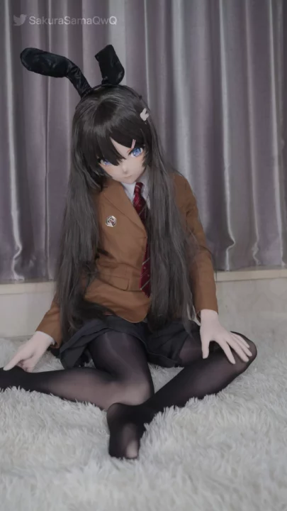 Screenshot 2 from SakuraSamaQwQ: Mai Sakurajima’s Secret Bunny Girl Bondage