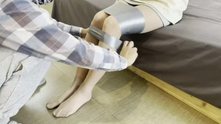 Screenshot 3 from Bound Art Records: Four-Horse Tape Bondage