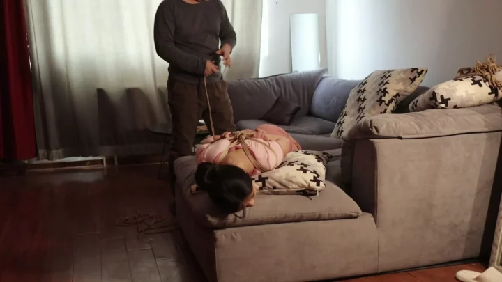Screenshot 4 from Route Tightness: Coco’s First Hogtie & Gag Experience