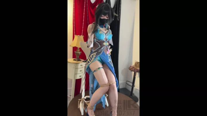 Screenshot 3 from RLL: Ruan Mei’s Cosplay Captivity & Vibrator Torment