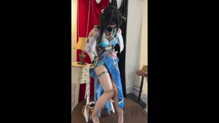 Screenshot 5 from RLL: Ruan Mei’s Cosplay Captivity & Vibrator Torment