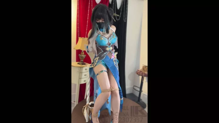 Screenshot 6 from RLL: Ruan Mei’s Cosplay Captivity & Vibrator Torment