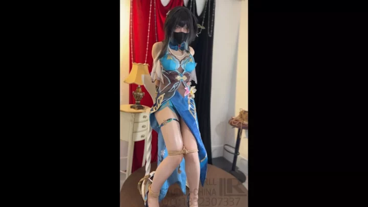 Screenshot 1 from RLL: Ruan Mei’s Cosplay Captivity & Vibrator Torment