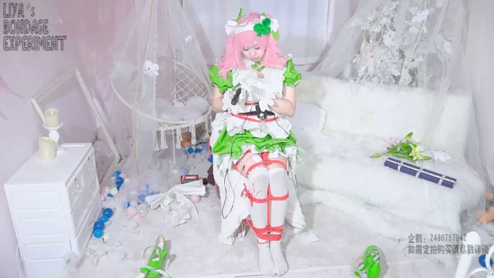 Screenshot 6 from Liya’s Yameng: Cosplay Captive in Electrifying Bondage