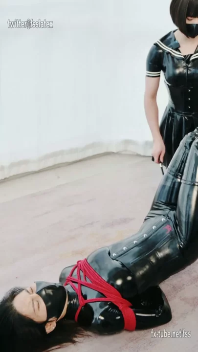 Screenshot 4 from fetishslavestudio: Dove’s Snake-Bound Suspension & Bag Play