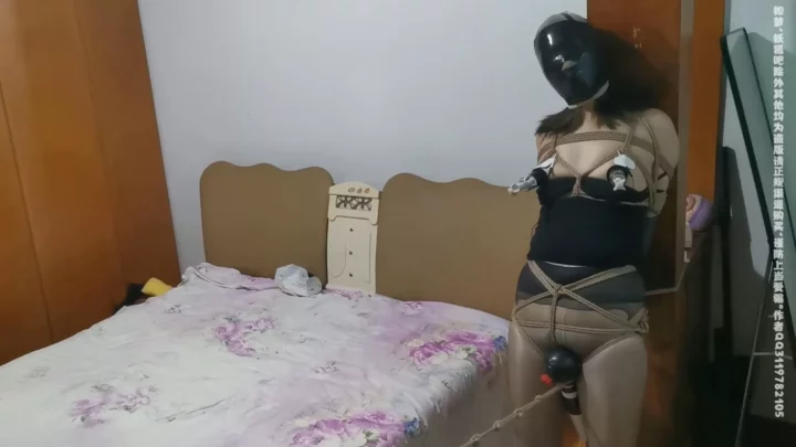 Screenshot 7 from Uniform Temptation: Oiled Silk Rope Bondage & Tape Gag