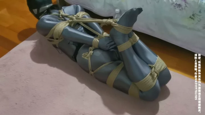 Screenshot 8 from Uniform Temptation: Extreme Hogtie in Shiny Jumpsuit