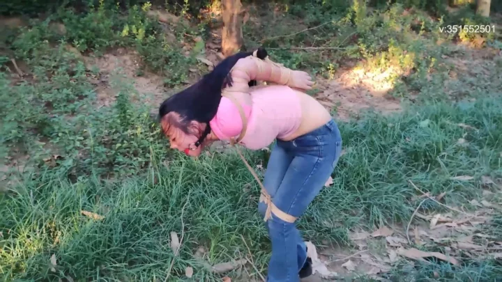 Zi Han’s Wild Escape: European Rope Bondage & Forest Capture