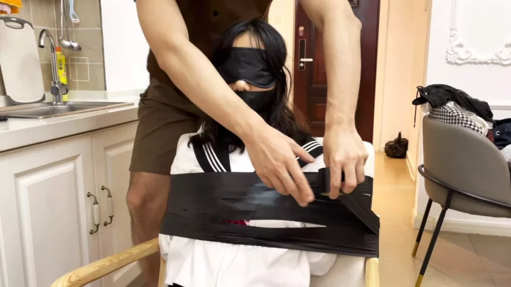 Screenshot 1 from Bound Art Records: The Peril of Loose Ties – Chinese Chair Bondage