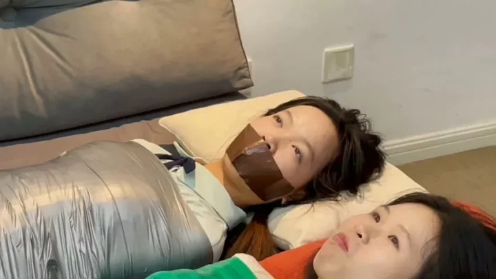 Screenshot 7 from Taped & Tied: Three Asian Girls’ Mummy Wrap Escape Challenge