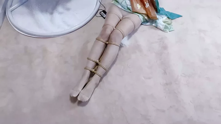 Chair-tied, gag, stick stimulation, Japanese-style tight bondage のスクリーンショット 6