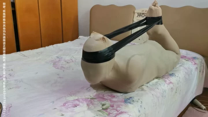 Screenshot 5 from Uniform Temptation: Bound in Silk, Gagged, and Helpless
