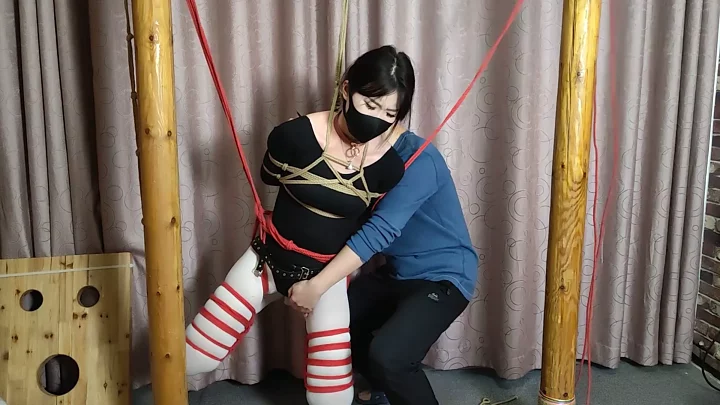 Screenshot 8 from Willing Studio: Yang Rui in Black Leotard – Bound & Helpless