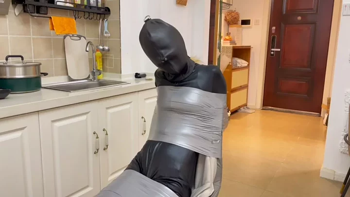 Screenshot 1 from Xiao Xing: Bound Art Records’ Tape Gag & Headgear Restraint