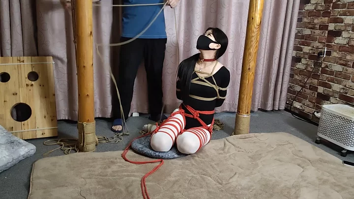 Screenshot 1 from Willing Studio: Yang Rui in Black Leotard – Bound & Helpless